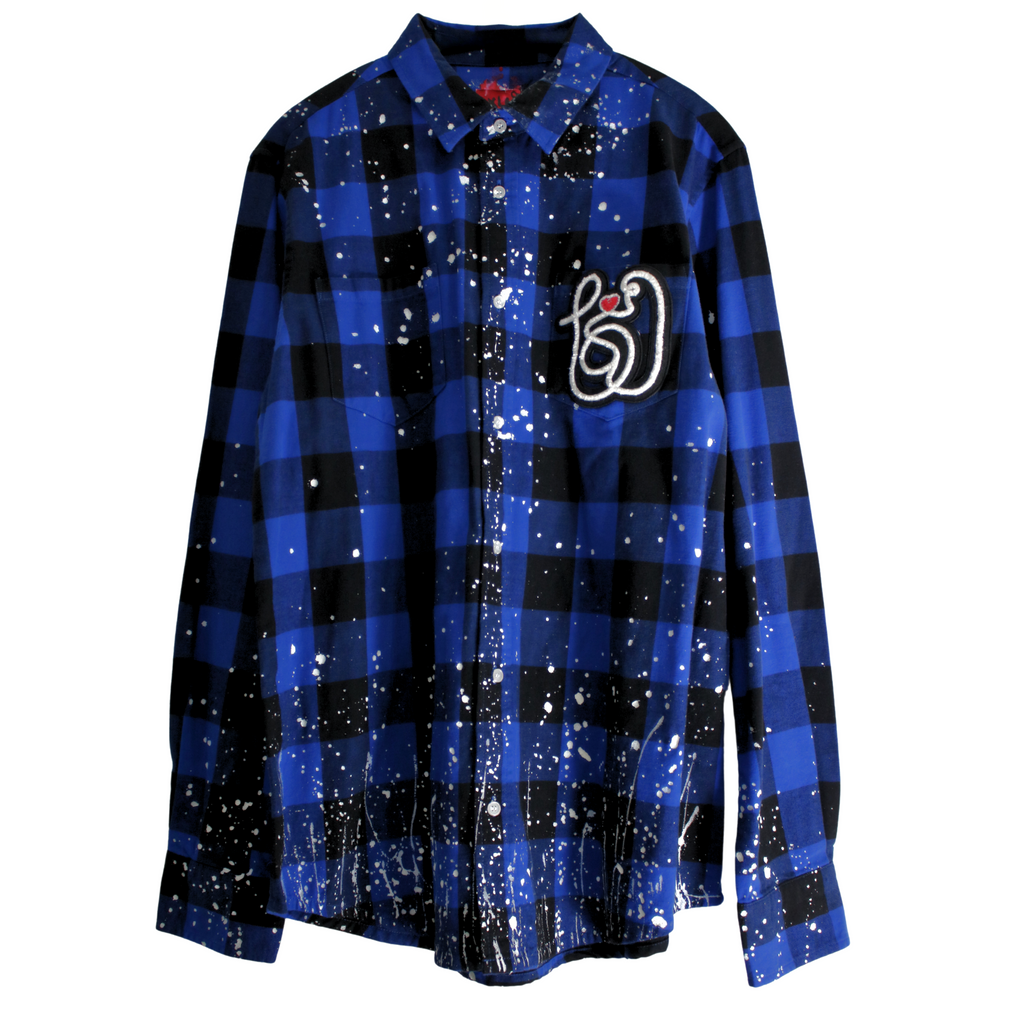 handpainted flannel available in Brooklyn